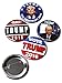 Presidential Campaign 2016 Donald Trump Pinback Buttons - 2.25 Inch Round - 25 Pack