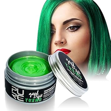 Green 7 Color Temporary Hair Dye Cream Diy Grandma Grey Hair