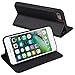 Nouske iPhone 7 iPhone 8 iPhone SE 2020 Case Flip Folio Wallet Stand up Credit Card Holder Cover Holster/Magnetic Closure/TPU bumper/360 Full Body Protection, Black