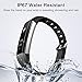Fitness Tracker Watch, Homogo H2 Fitness Watch Activity Tracker with Sleep Monitor, Smart Pedometer for Step Distance Calories Track (Black+Blue Band) ¡­
