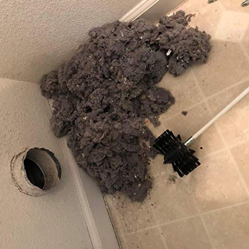 LONGZUOS Dryer Vent Cleaner Kit, Duct Cleaning Kit Lint Remover Extends Up to 16 Feet Synthetic Brush Head, Pipe Clean Brush /Boiler Brush /Chimney Brush 8 Rods 1 Brush Head (8 Rods 1 Brush Head) - Thumbnail 3