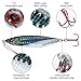 Bassdash Gungnir Shadow Jig Lures with VMC Hooks 20/30/40/60 Grams, for Saltwater Freshwater Fishing, Pack of 5
