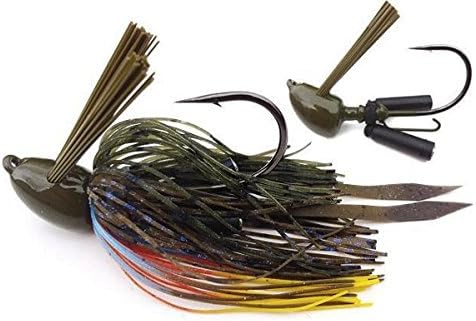 Heavy Mat Jig with Self-Righting Jig Head Fishing Lures to Bait Bass, Bluegill and More