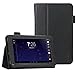 RCA 7 Tablet Case - SUPCASE Slim Fit Leather Book for RCA RCT6272W23 7 Google Certified Tablet (Black, Elastic Hand Strap, Multi-Angle, Card Holder, 3 Year Manufacturer Warranty)