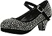Link Girls Kids Dana-53K Rhinestone Heel Platform Dress Pumps
