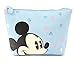 Disney Mickey Mouse Pattern Pouch with Zipper Closure (Mint)