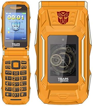 1.77 Inches Clamshell Waterproof Shockproof Dust-Proof Mobile Phone, Double Screen Big Button Dual Sim Mobile Phone,Power Bank Long Standby Old Man Outdoor Business Mobile Phone