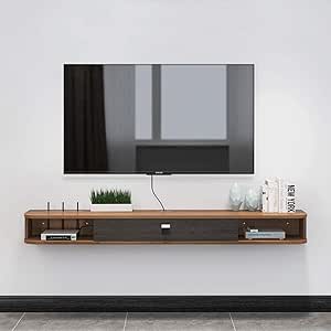 GRELEE Estantes flotantes 2 Plantas Moderno montado en la Pared del