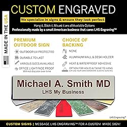 LHS My Business | Engraved Name Plates for Door