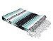 Open Road Goods Mexican Blanket - Authentic Serape Falsa Blanket - Handmade (Mint)