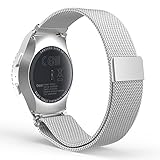 Gear S2 Classic / Gear Sport Watch Band, MoKo Milanese Loop Stainless Steel Mesh Strap for Samsung Gear S2 Classic SM-R732 & SM-R735 / Gear Sport SM-R600 (NOT FOR S2 SM-R720, SM-R730), SILVER