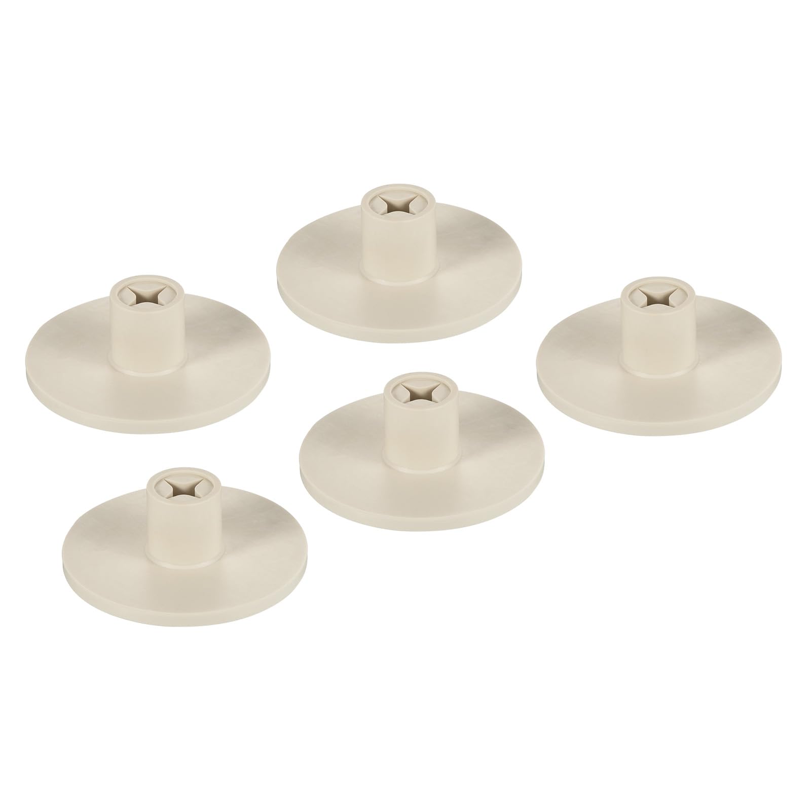 M METERXITY 5 Pack Golf Tee - Hollow Training Driving Range Tee Golf Accessories, Portable and Flexible, Apply to Outdoor Indoor Courses Hitting Mat (0.8", Beige)