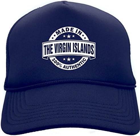 Diva Joy MADE IN THE VIRGIN ISLANDS (AUTHENTIC) Navy Foam Baseball Hat