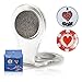 lifetoenjoy Golf Ball Marker Clip - with Two Golf Markers - Attach to Your Pocket Edge, Belt, Clothes - Strong, Easy to Use Magnetic Mechanism - Transparent Color to Match with Anything! Great Gift!