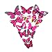 Wisehands 72 Pcs 3D Removable Butterfly Wall Decals with Sponge Gum and Magnet for Home DIY, Baby Room, Party and Birthday Decoration (6 Color, 6 Pack of 12 Each)