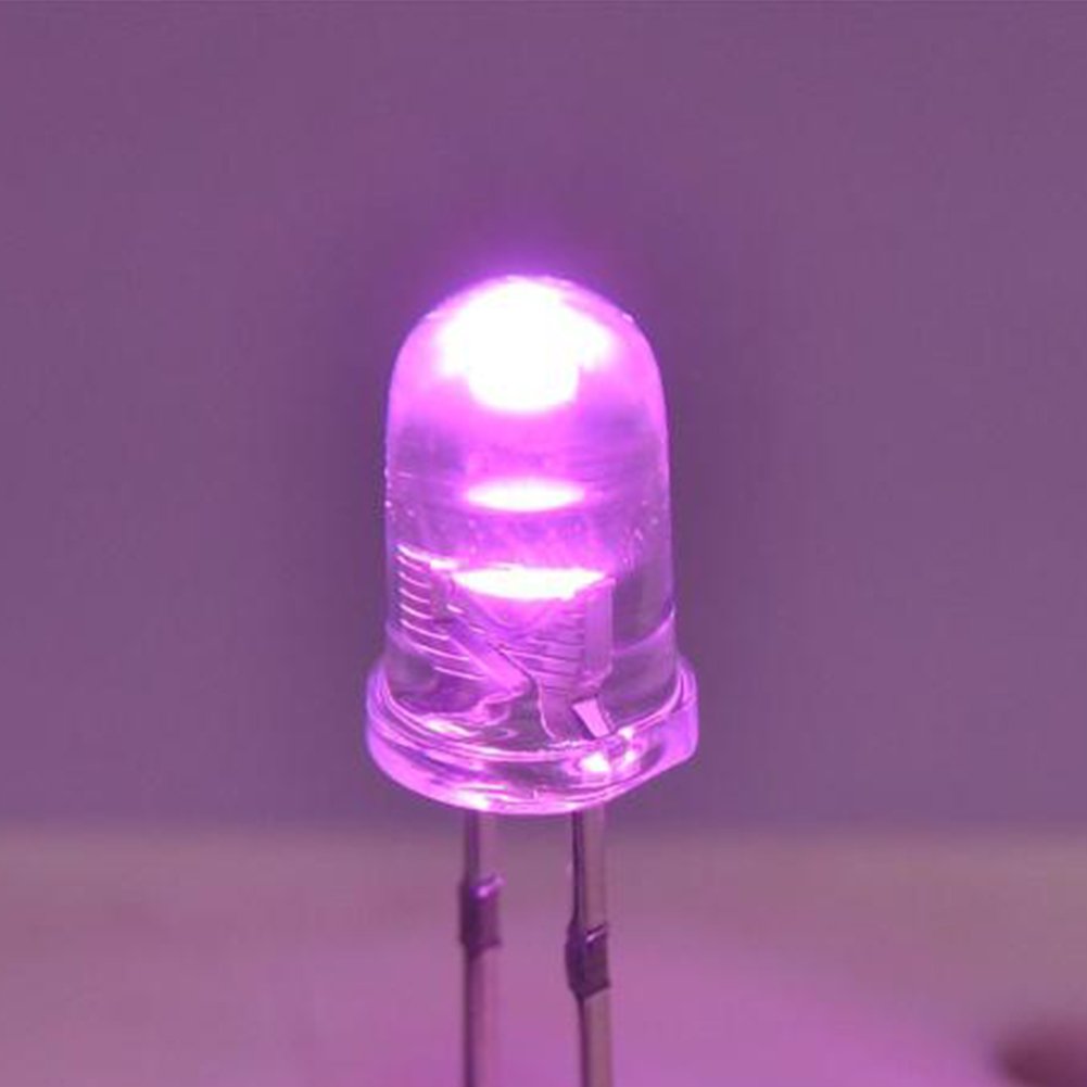 Waycreat 100PCS 5mm Red LED Diode Lights Clear Emitting LEDs for High