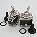 Taiss / 3 Pcs Univeral Heavy Duty 20A 125V ON/ON 6 Terminals 2 Position DPDT Rocker Toggle Switch + Waterproof Boot Cap Cover （Quality Assurance for 2 Years） ten-1321