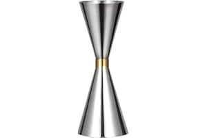 Jigger for Bartending, 304 Stainless Steel Cocktail Jigger, Japanese Jigger 2 Oz 1 Oz with Measurements Inside (30 ml /60 ml)