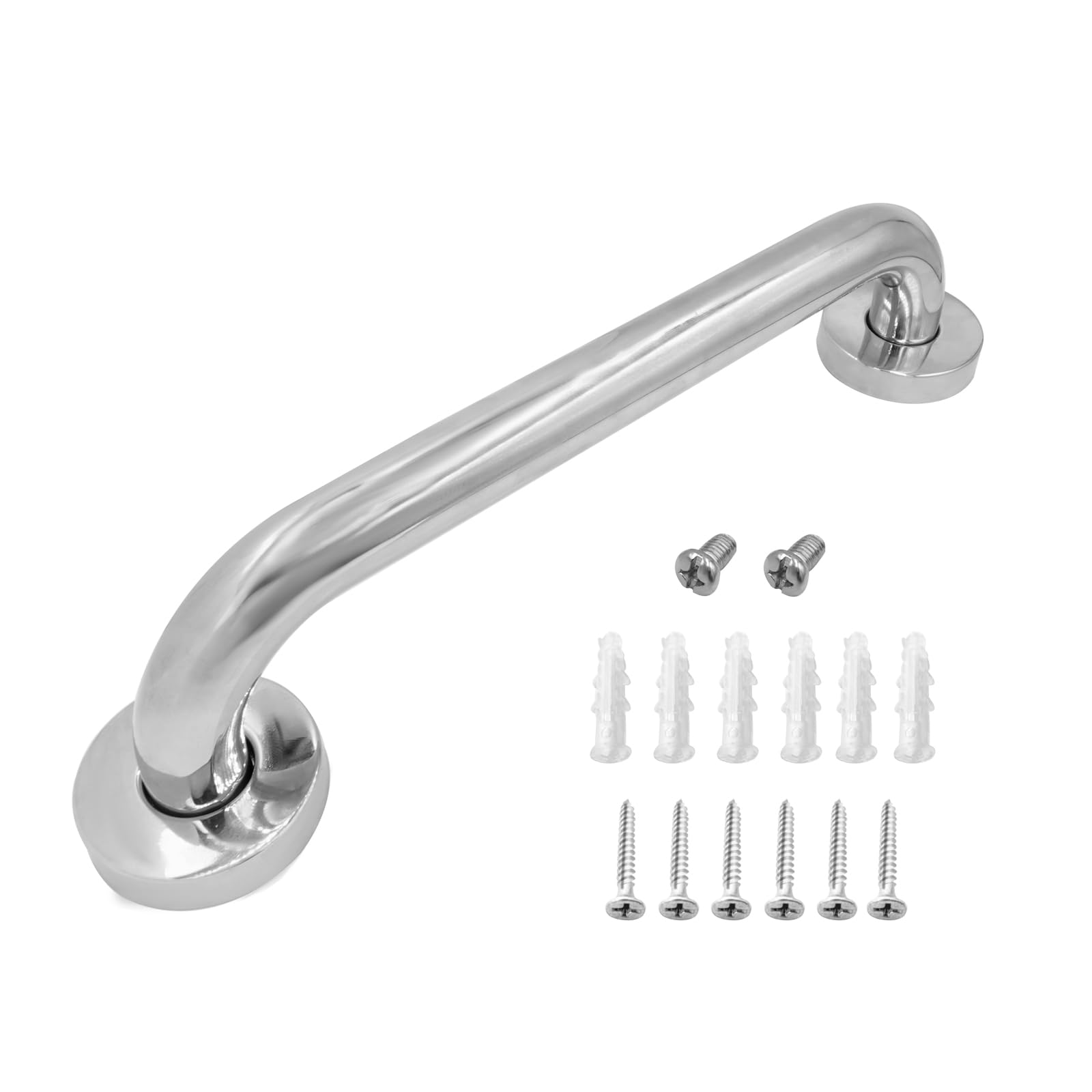 XNJIHWA Bathroom Grab Bar Stainless Steel Toilets Bedrooms Shower Safety Handrails Support Holder Daily Living Grab Rails for Elderly,Children,Disabled,12inch/30cm
