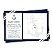 Paper Clever Party Nautical Baby Shower Bingo Game - Blank Cards for Guests to Fill in Gift Guesses - Ahoy Anchor Theme - Navy Blue 4x6, 25 Pack