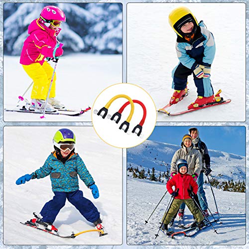 Gejoy 2 Pieces Ski Tip Connector Trainer Ski Training Aid Easy Wedge