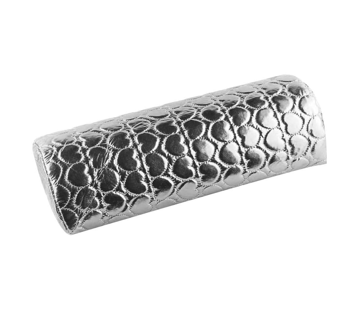LATRAT Manicure Hand Cushion Nail Design Hand Rest Nail Studio Cushion Sponge Wrist Cushion for Salon Nail Art Nail Art Removable and Washable (Silver)