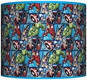 AVENGERS COMIC ~ CEILING LAMPSHADE ~ 10" DRUM ~ BOYS LAMP BEDROOM SHADE