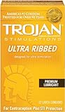 Trojan Stimulations Ultra Ribbed Lubricated Condoms