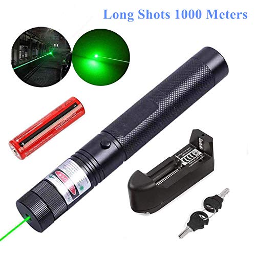 Aluvor Green Light Pointer, Rechargeable High Power Visible Beam with Adjustable Focus for Outdoor Hunting Hiking Camping (Green) - Thumbnail 7