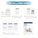 Wireless Security Camera, Mini IP Camera Home Wifi Wireless Security Surveillance Camera with Motion Detection/Email Alert Baby Monitor, Nanny Cam(white) (632kc)