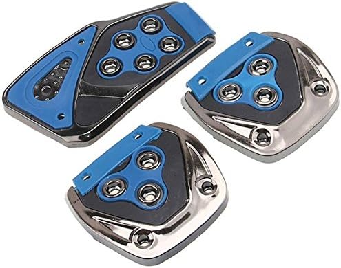 FUN n SHOP Universal Non-Slip Car Pedal Cover Set Kit, Blue