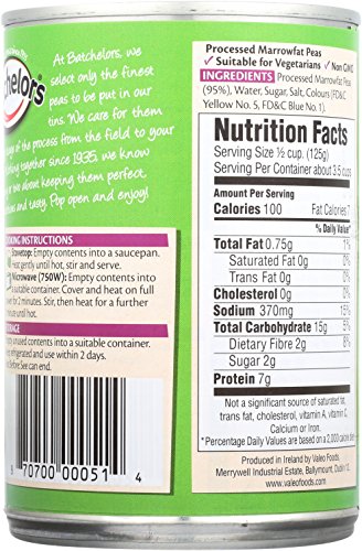 Batchelors Peas Mushy Canned, 14.8 oz