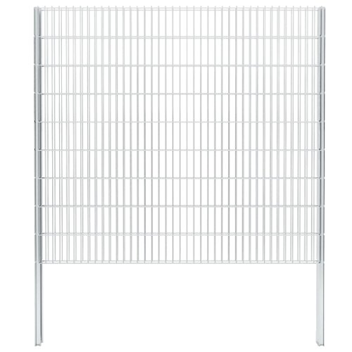 vidaXL Gabionen Gartenzaun 2008x1830mm 10m Gittermattenzaun Doppelstabmattenzaun – Bild 7