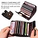 Auner Women's Small Rfid Credit Card Holder Case Wallet Cute Leather Coin Purse (Brown)