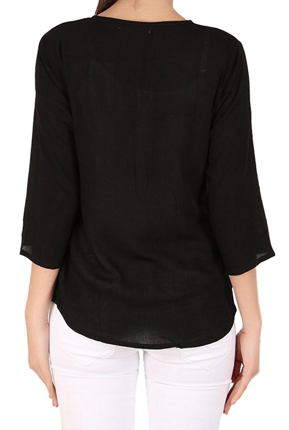 triumphin women's cotton embroidered casual tops (tramt0052)