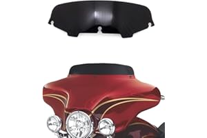 WYNMOTO 4.5" Black Motorcycle Windshield Windscreen Compatible for 96-13 Harley Davidson Touring Street Glide Electra Glide FLHT FLHTCU Ultra Classic Glide FLHX FLHTK 1996-2013