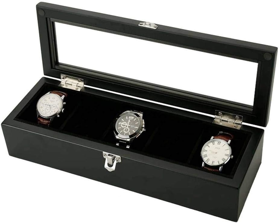 GOVD Caja Guardar Relojes Madera Estuche relojero con ...