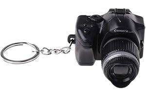 MISRIGHT Personalized Keychain,Mini Digital Camera LED Flash Light Torch Shutter Sound Keychain,Christmas Valentine's Day Keyring Gift