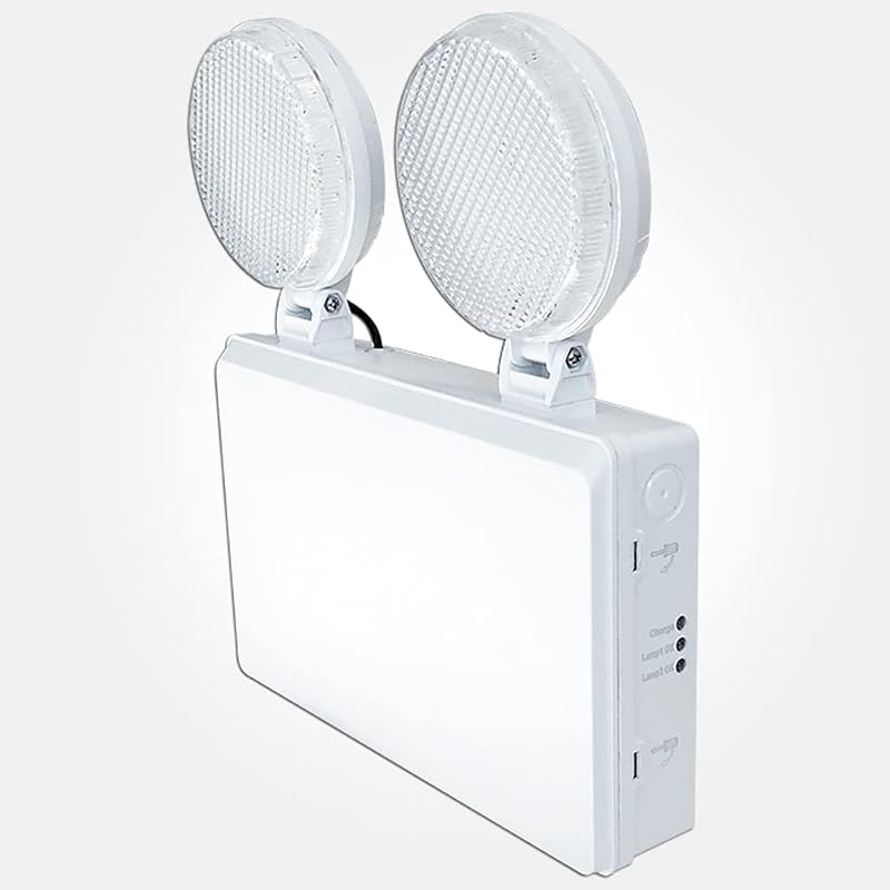 LEDBRITE 4W LED Emergency Twin Spot Light 6500K Daylight Fire Safety