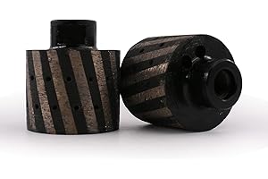 BSRTTOOL 2-inch Diamond Grinding Wheel Resin Filled Rough Drum Wheel with 5/8-11 Threads for Granite Counterbore Polishing Concrete Counterbore (Grit 30)