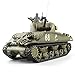 HENG LONG RC Tank Pro Edition TK6.0 Remote Control 1/16 Scale US M4A3 Sherman RC Main Battle Tank with Metal Gearbox Tracks, 2.4Ghz Airsoft RC Tank
