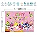 Cartoon Cute Baby Shark Family Photo Background Children Happy Birthday Supplies Pink Ocean Photography Backdrop Baby Shower Party Banner Vinyl 5x3ft Photo Booth Studio Props Candy Table Decoration