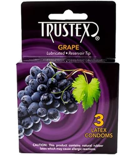 Amazon.com: Chocolate Flavored Lubricated Condoms - 3 Pack - Trustex :  Health & Household