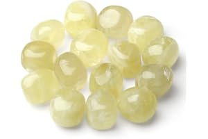 MAIBAOTA Citrine Crystals Bulk Tumbled Crystals Polished Stones Natural Gemstones Decorative Stones for Vase Reiki Witch Quartz Crstal Stones