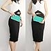 Befen Women Leather Zipper Wallet Wristlets for Smartphones Up To 6 Inches - Mint
