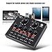 fosa Audio Mixer USB External Sound Card Headset Microphone Live Sound Card Karaoke for Mobile Computer PC Single Earphone, Audio Card for Live Recording Home KTV Voice Chat