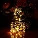 Fanme Solar Mason Jar Lights Lids 5 Pack 10 LED Fairy String Light Screw Inserts for Mason Jar Charismas Wedding Garden Patio Path Home Décor Tree Jar Lantern Decorative Lighting Warm White