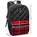 Laptop Backpack, for Men, Women. Stylish School and College Backpack for Girls and Boys.(Black with Black/Red Plaid)