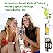 Kumako Stainless Steel Straws Set of 8, Food Grade Metal Straws with Pouch and Cleaning Brush (4 Straight + 4 Bent + 2 Cleaning Brush+1 Pouch)