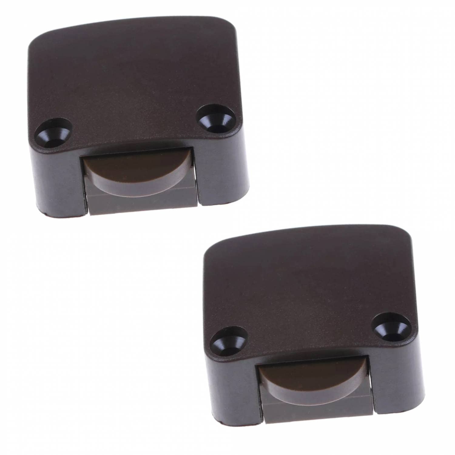 2 x Door Contact Switch Cabinet Switch Contact Switch 2A 250V Chest Switch Door Switch for Furniture Door Button Furniture Switch Light Switch Brown — image 1